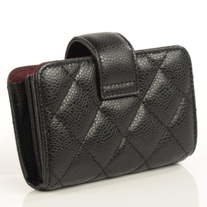 Chanel Caviar Quilted Gusseted Card Holder Black 3 of 7