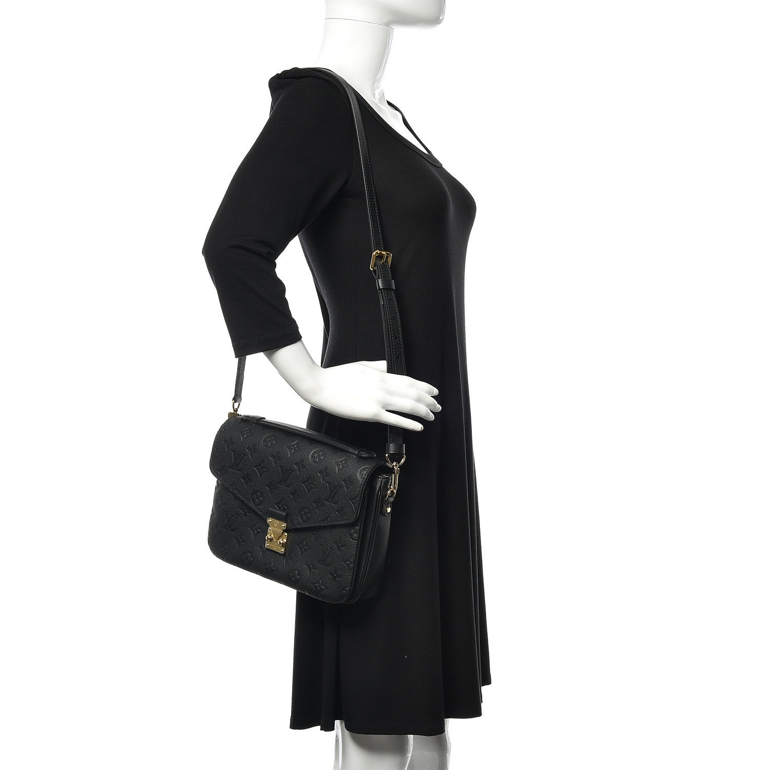 Louis Vuitton Empreinte Pochette Metis Black 2 of 10