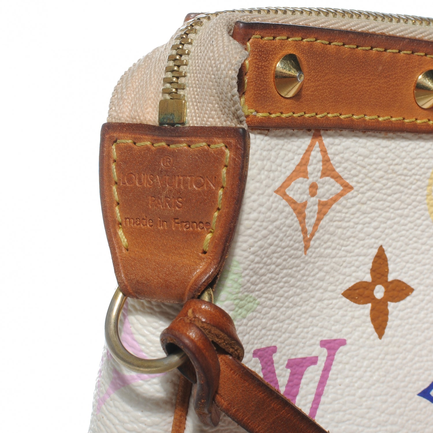 Louis Vuitton Monogram Multicolor Pochette Accessories White 8 of 8