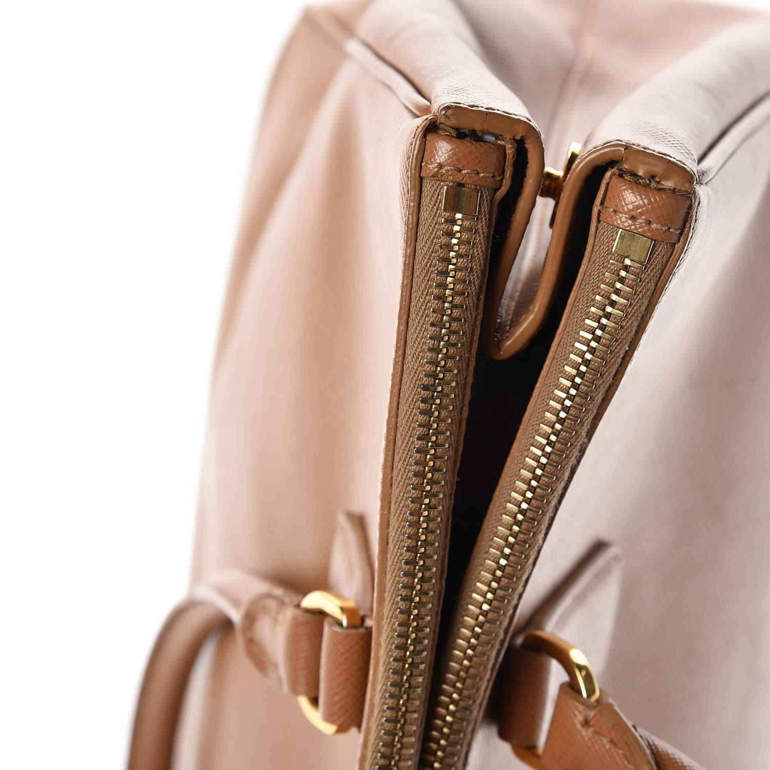 Prada Saffiano Large Galleria Double Zip Tote Caramel 20 of 21