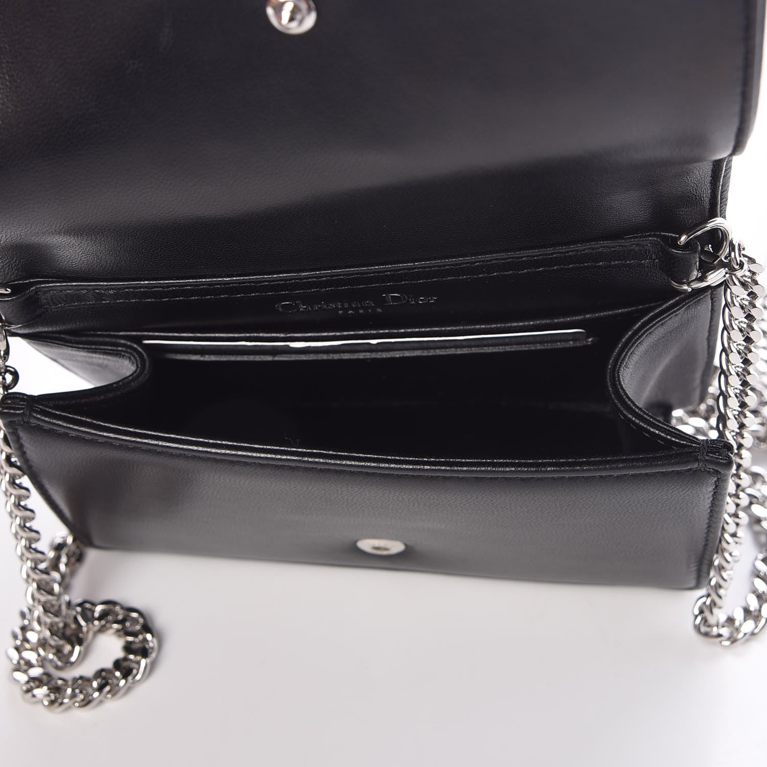 Christian Dior Lambskin Baby Diorama Flap Bag Black 5 of 8