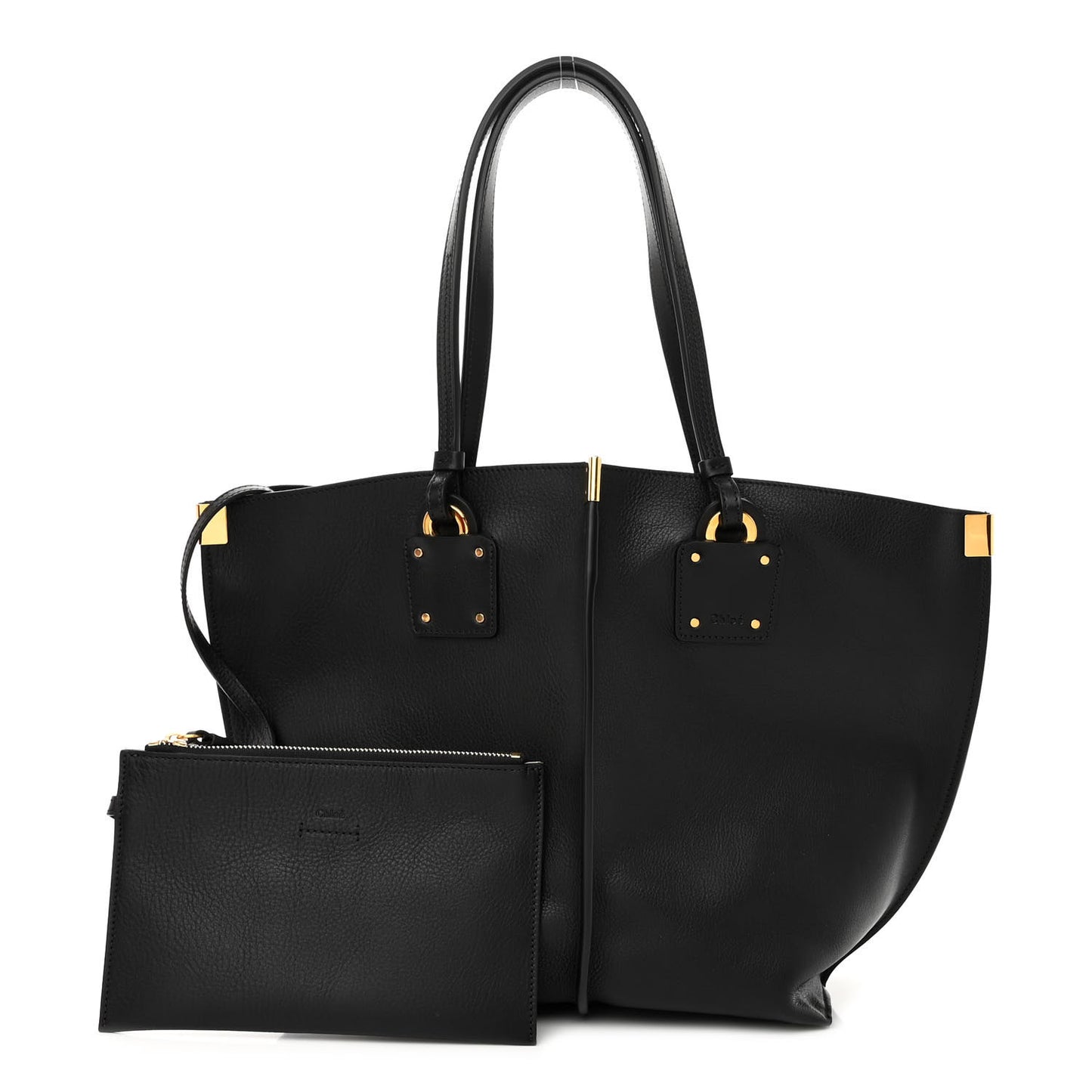 Smooth Calfskin Medium Vick Tote Black