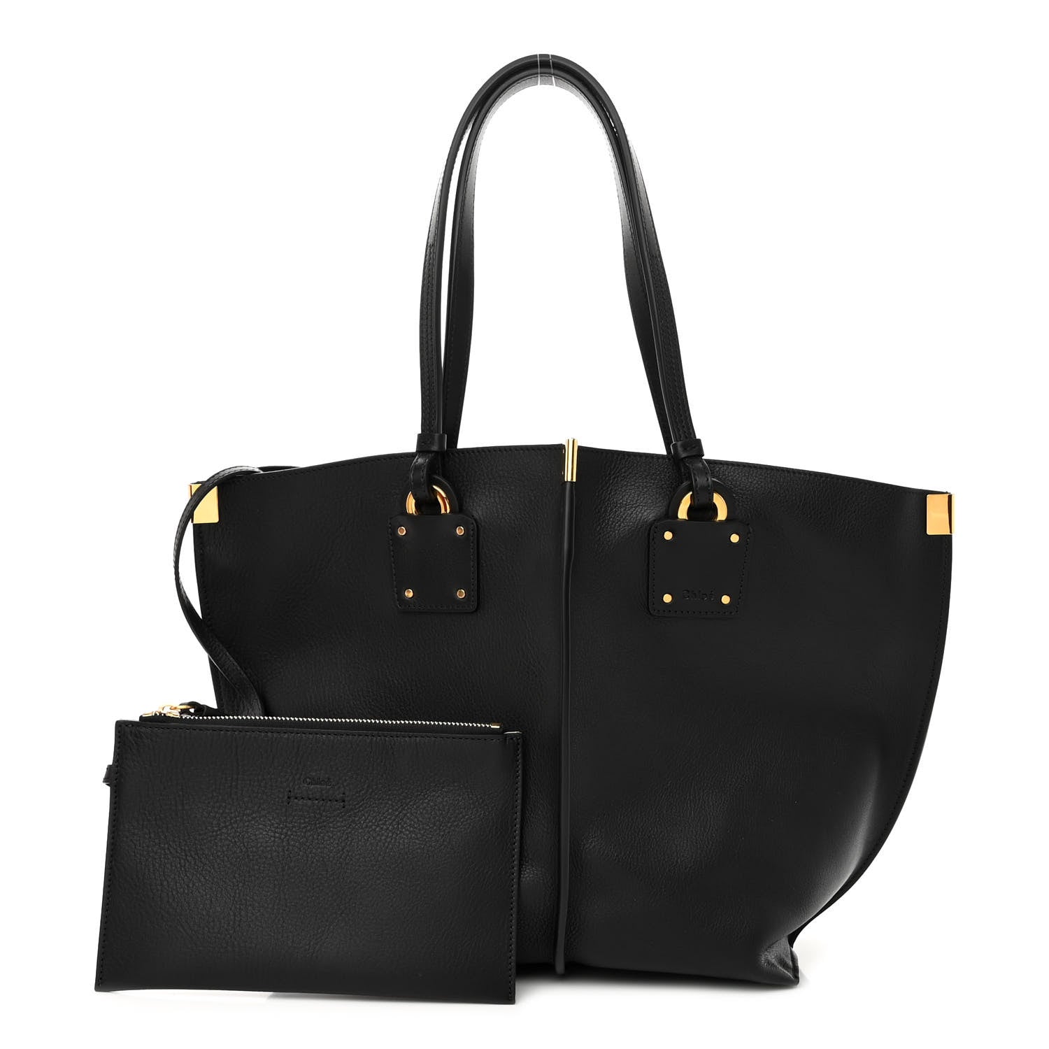 Chloe Smooth Calfskin Medium Vick Tote Black 1 of 10