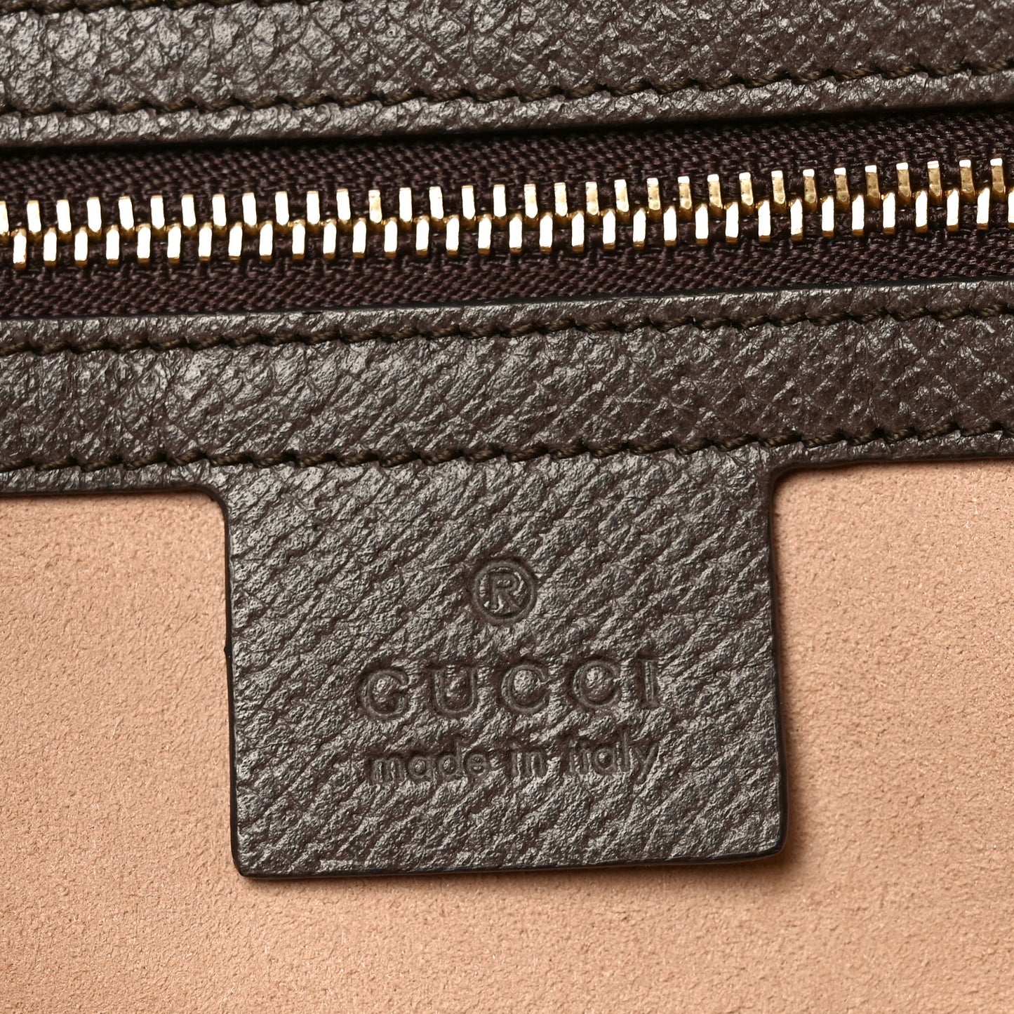 GG Supreme Monogram Web Medium Ophidia Top Handle Dome Bag Brown