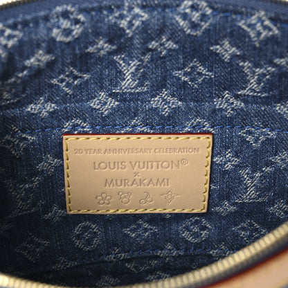 Louis Vuitton LV X TM Monogram Denim Cerises Pochette Accessories Blue 6 of 11