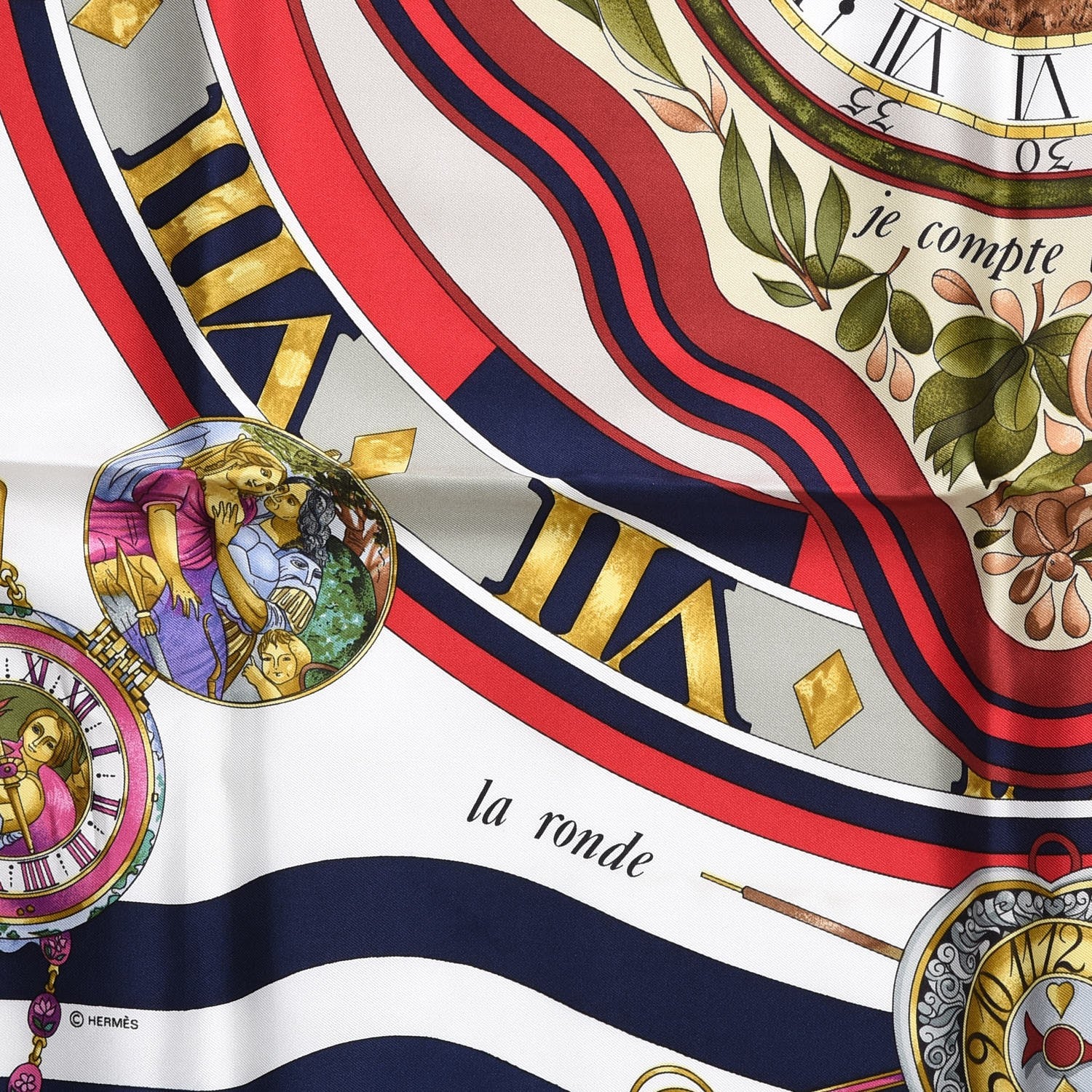 Hermes Silk Parmi Les Fleurs Scarf 90 5 of 10