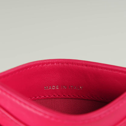 Chanel Lambskin Quilted Card Holder Fuchsia 8 of 9