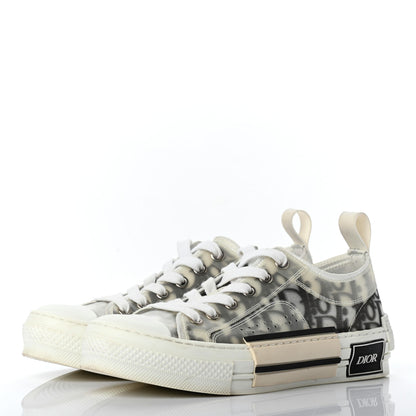 Christian Dior Technical Canvas Oblique B23 Low Top Sneaker 35 White Black 3 of 8