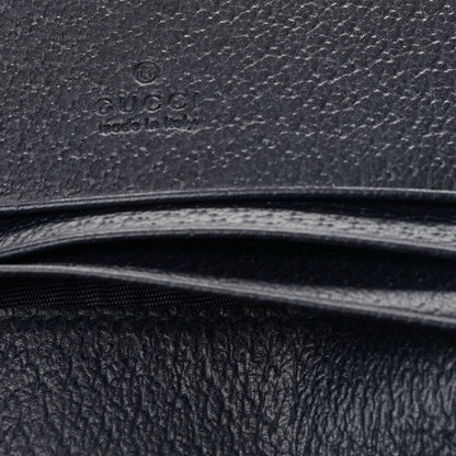 Gucci GG Supreme Monogram Textured Dollar Calfskin Web Ophidia Card Case Beige Blue 8 of 10