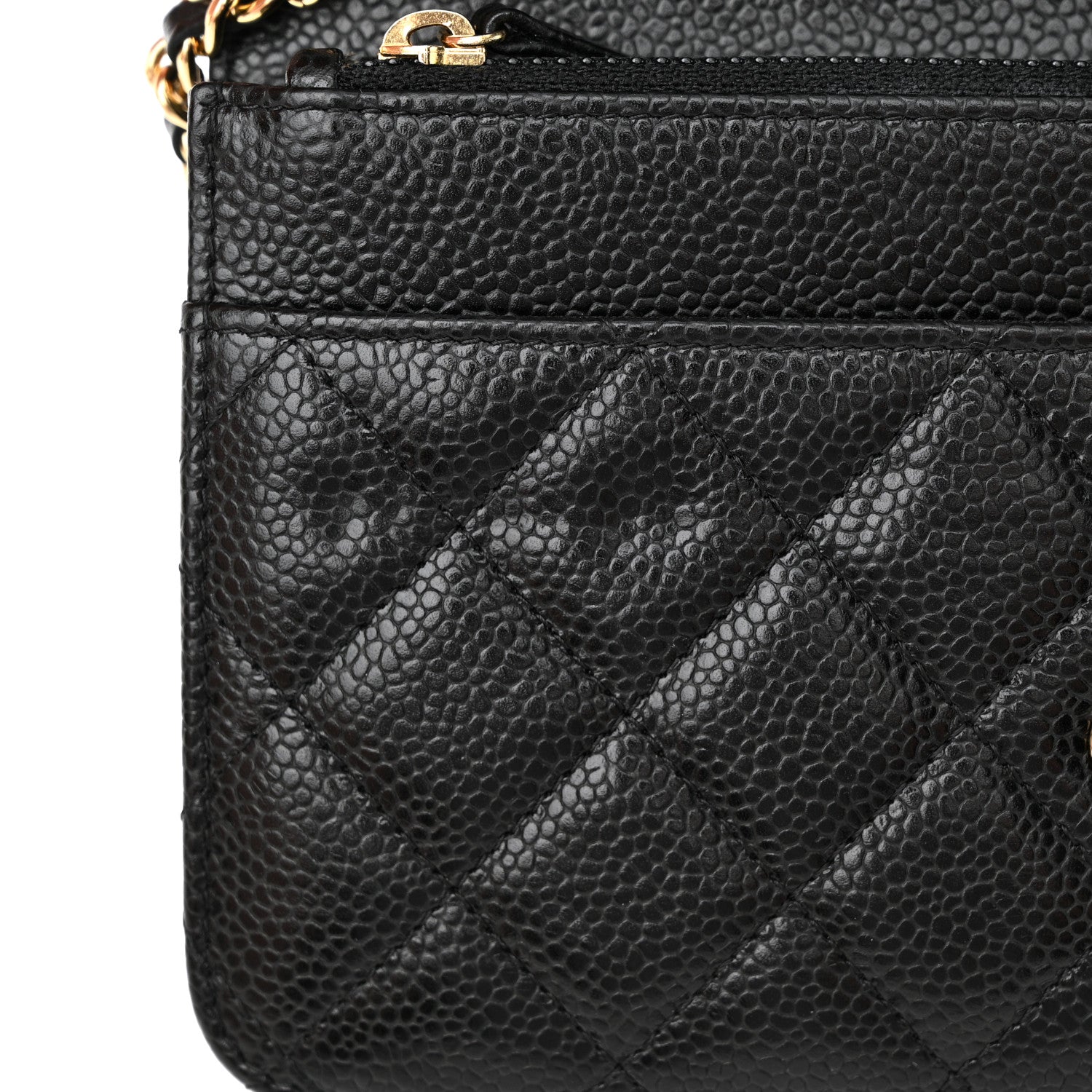 Chanel Caviar Quilted Wallet On Chain WOC Black 12 of 13