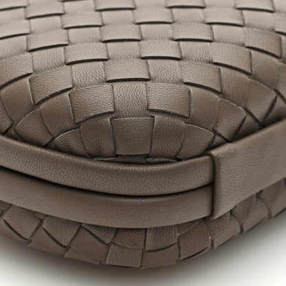Bottega Veneta Nappa Intrecciato Chain Knot Clutch New Steel 8 of 10