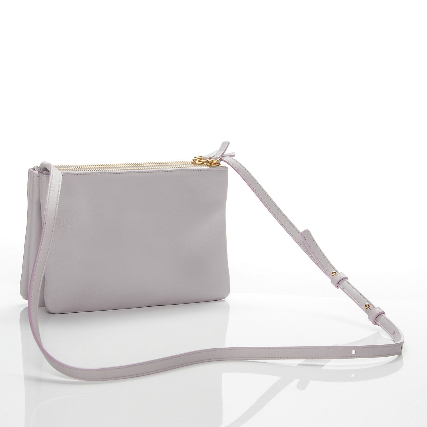 Celine Smooth Lambskin Small Trio Crossbody Bag Magnolia 3 of 7
