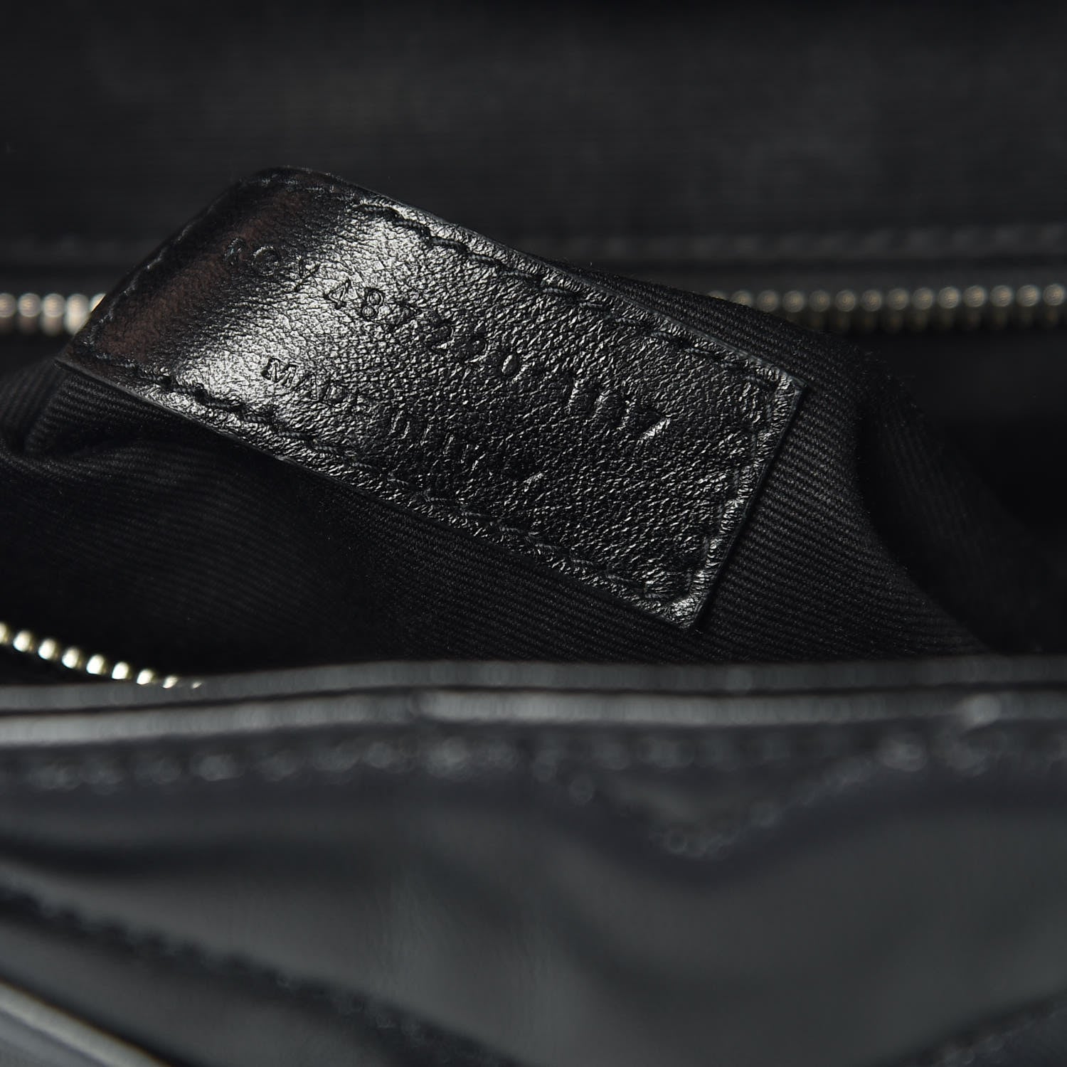 Saint Laurent Calfskin Y Quilted Monogram Small Loulou Backpack Black 9 of 12