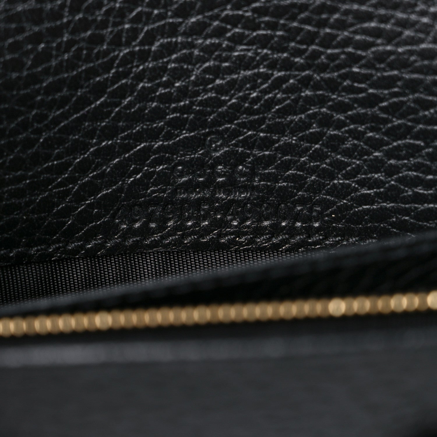 Gucci Calfskin Mini GG Marmont Chain Wallet Black 9 of 9