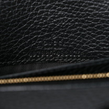 Gucci Calfskin Mini GG Marmont Chain Wallet Black 9 of 9