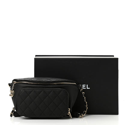 Chanel Caviar Quilted Business Affinity Waist Belt Bag Black 11 of 11