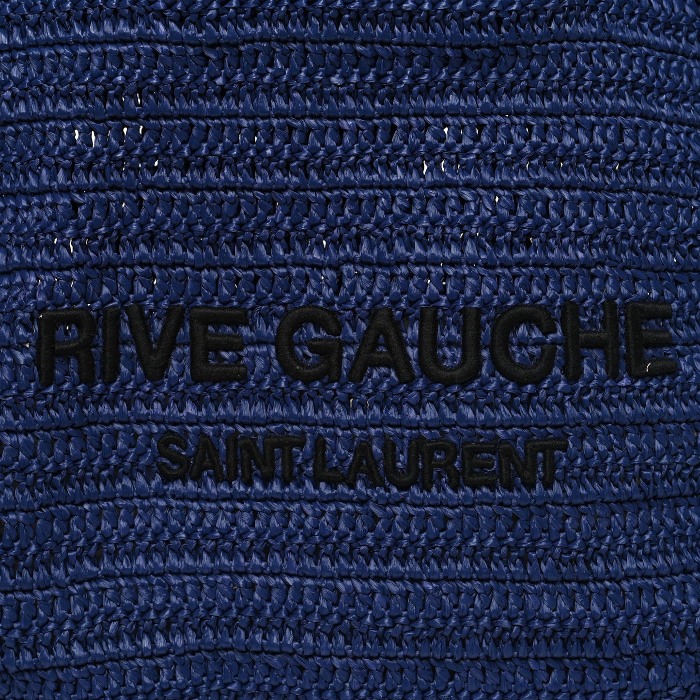Raffia Rive Gauche Tote Blue