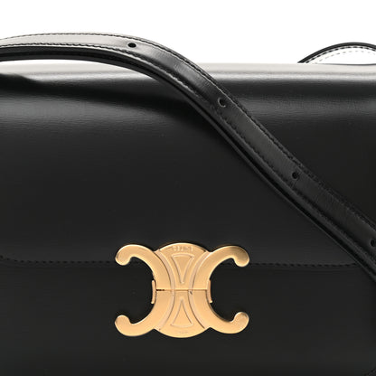 Celine Shiny Calfskin Teen Triomphe Black 8 of 10
