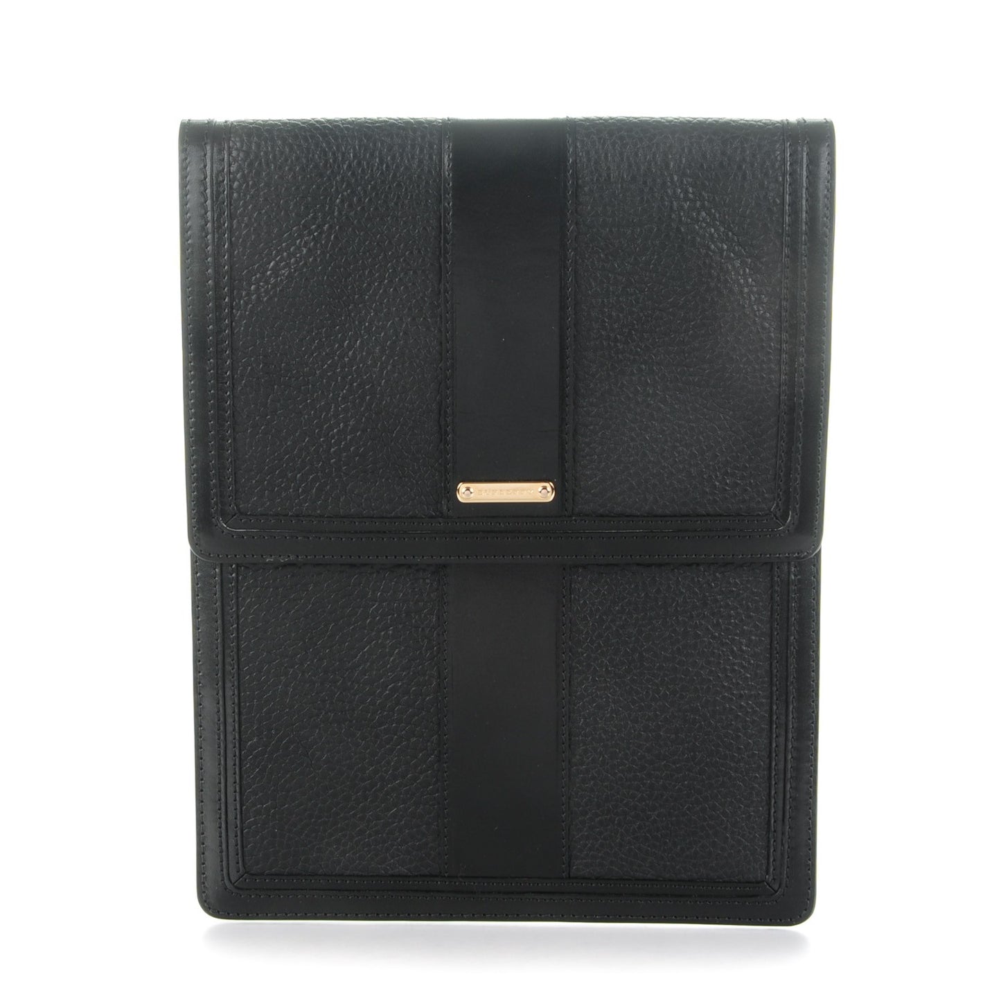 Grained Calfskin Tablet iPad Sleeve Black