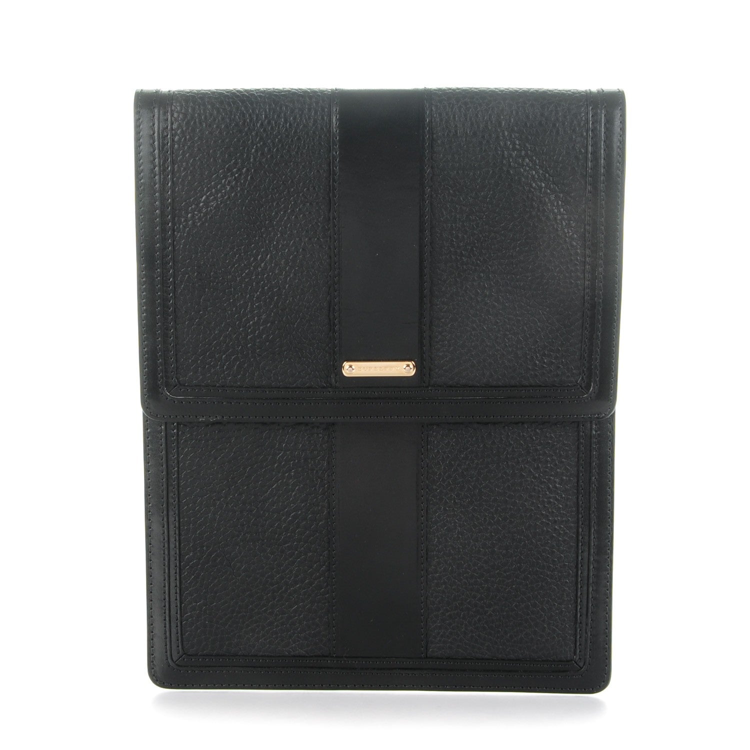 Burberry Grained Calfskin Tablet iPad Sleeve Black 1 of 7