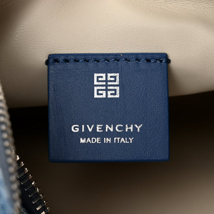 Givenchy Denim Small Moon Cut Out Shoulder Bag Blue 6 of 10
