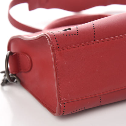 Balenciaga Veau Soyeux Perforated Blackout Hardware Mini City Rouge Groseille 11 of 12