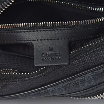Gucci Soft GG Supreme Monogram Web Belt Bag Black Grey 6 of 10