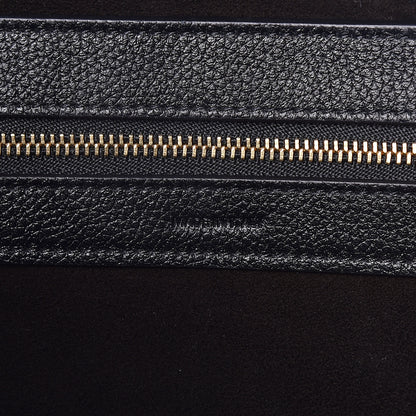 Celine Soft Grained Calfskin Medium Belt Cabas Phantom Black 8 of 12