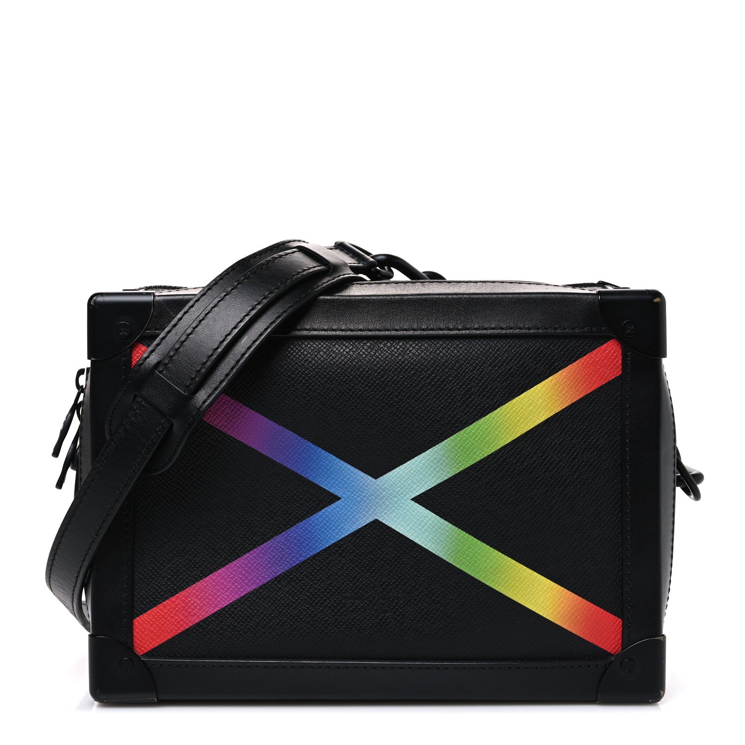 Louis Vuitton Taiga Rainbow Mini Soft Trunk Black 1 of 10
