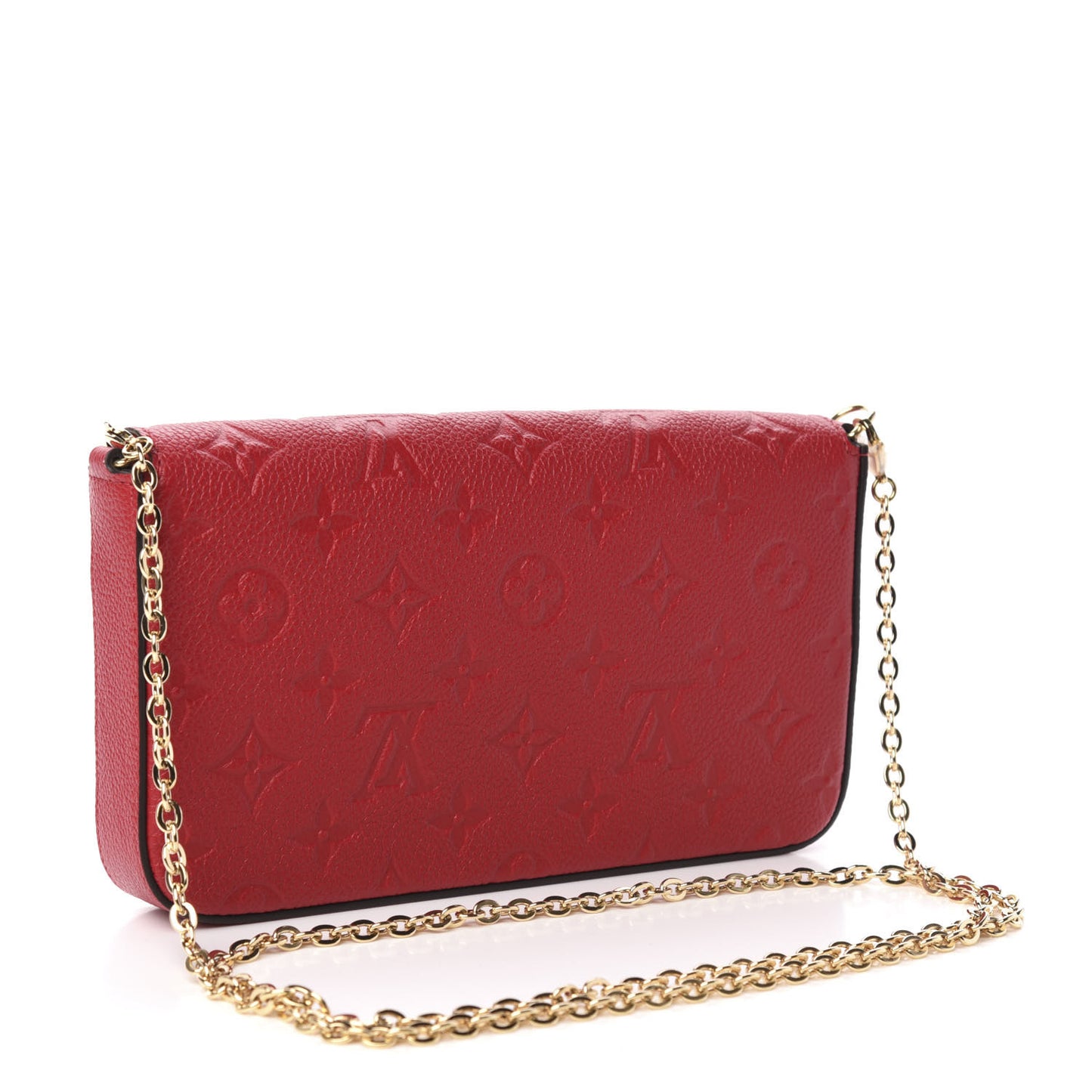 Empreinte Pochette Felicie Chain Wallet Scarlet
