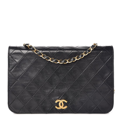 Chanel Lambskin Quilted Small Single Flap Black 1 of 12