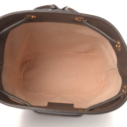 Gucci GG Supreme Monogram Web Mini Ophidia Bucket Bag Brown 5 of 9