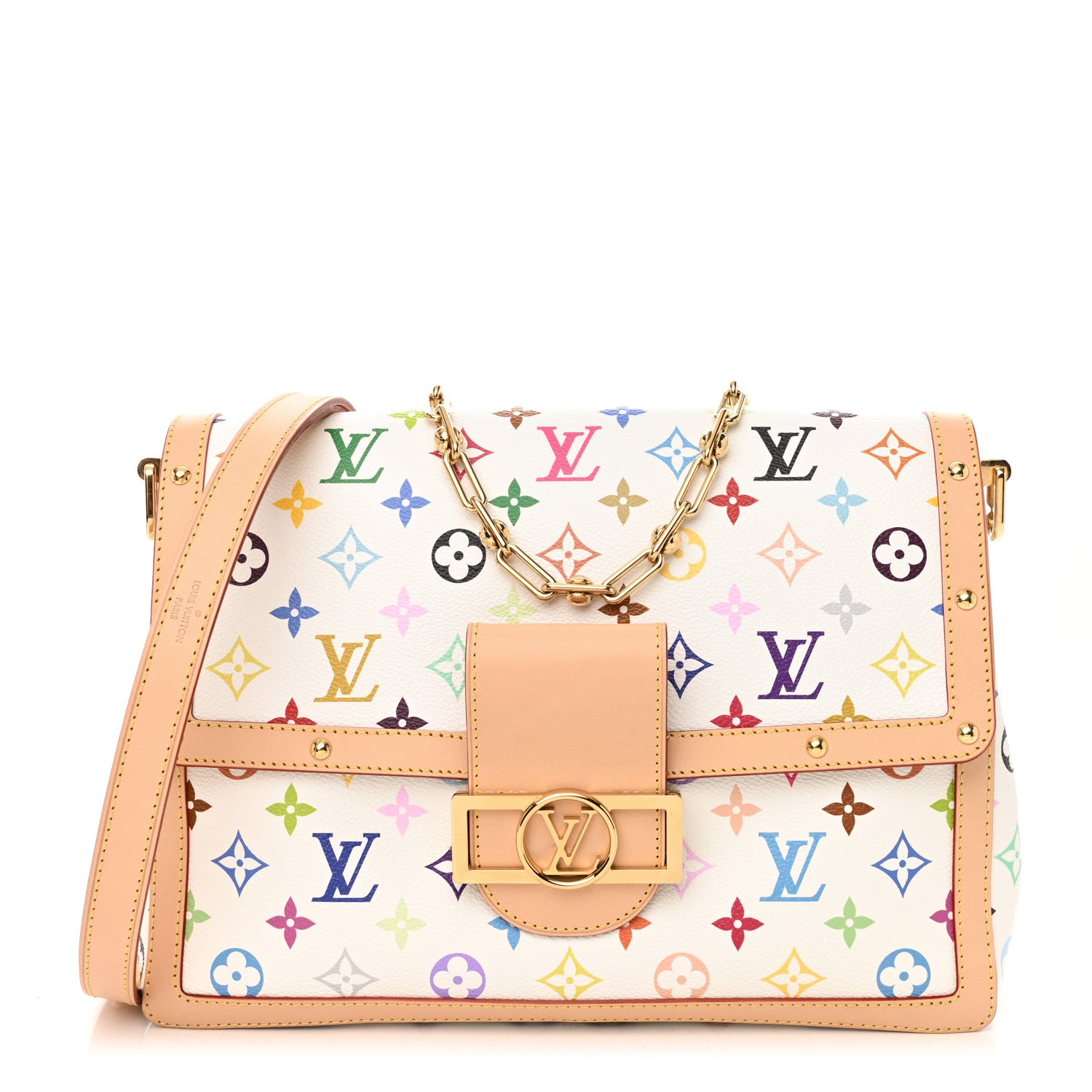 Louis Vuitton LV X TM Monogram Multicolor Dauphine Soft GM White 1 of 9