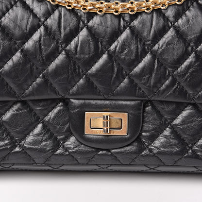 Chanel Aged Calfskin Quilted 2.55 Reissue 225 Flap Black 10 of 14