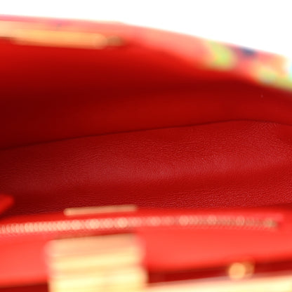 Fendi Nappa Marble Mini Peekaboo Iconic Satchel Rosso Multicolor 6 of 10