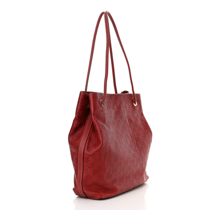 Gucci Guccissima Monogram Gifford Tote Red 3 of 12