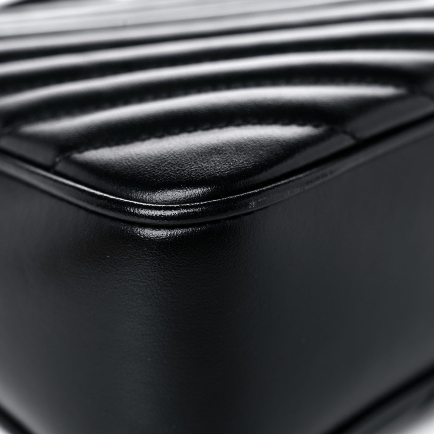 Calfskin Matelasse Monogram Lou Camera Bag Black