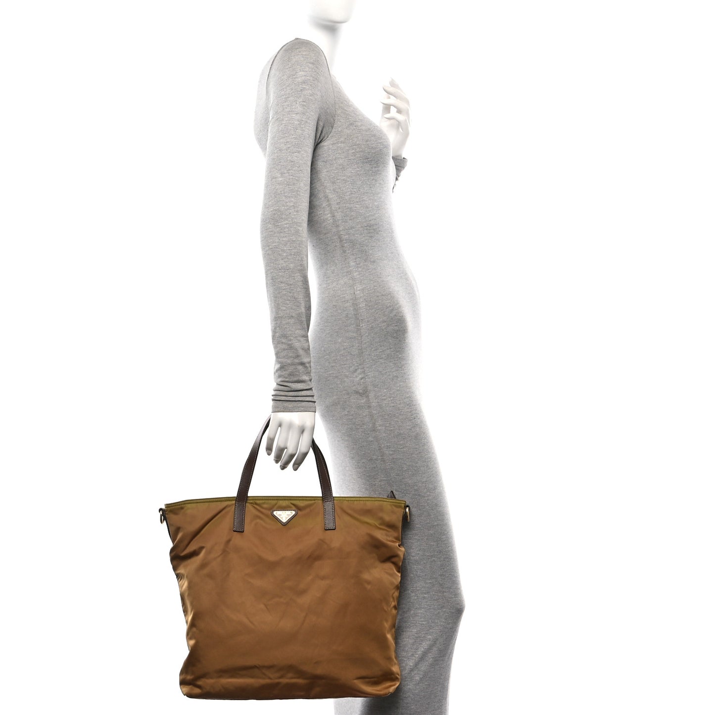 Tessuto Nylon Saffiano Tote Militare