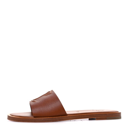 Christian Louboutin Calfskin Mule Flat Slides 37.5 Cuoio 1 of 10