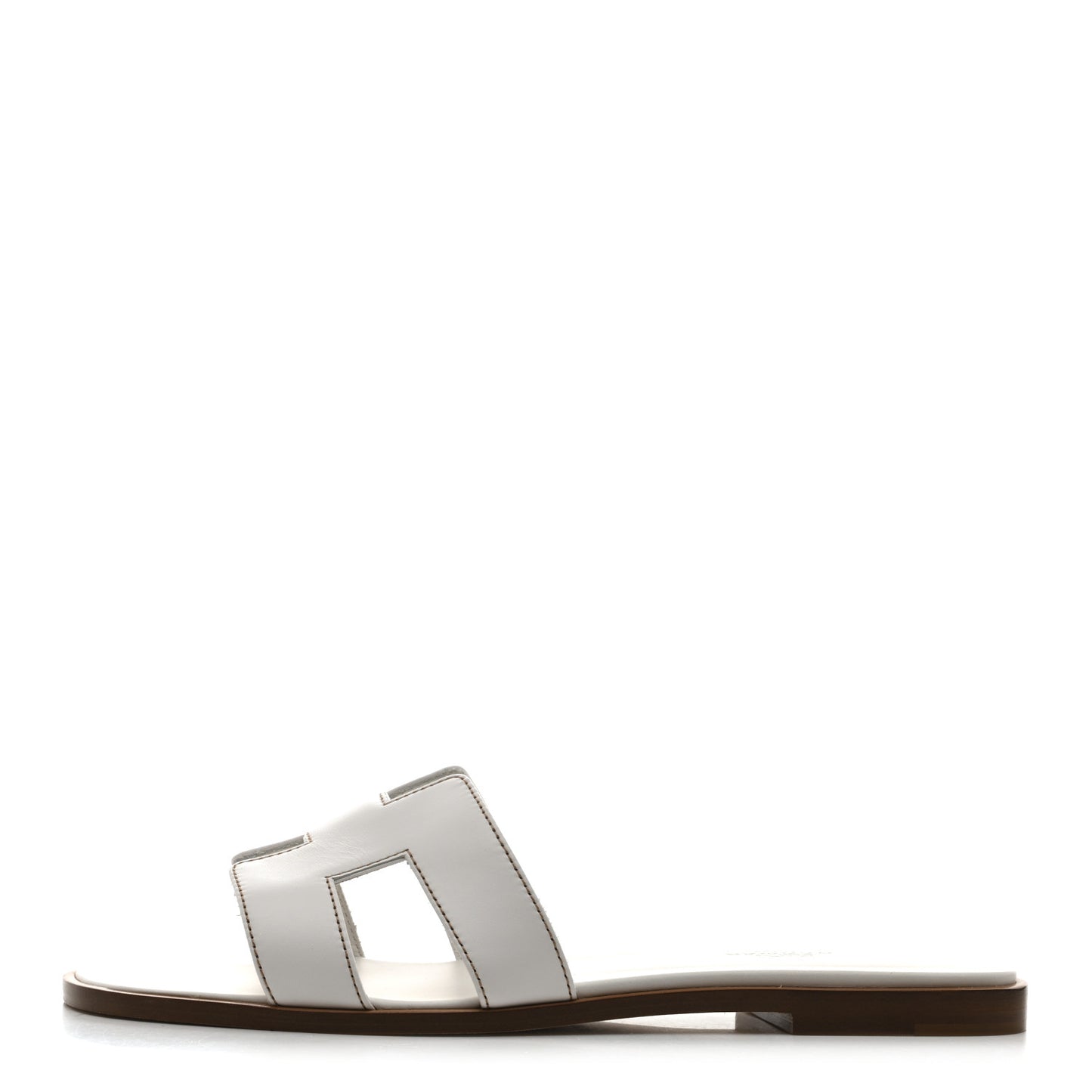 Box Calfskin Oran Sandals 39 White