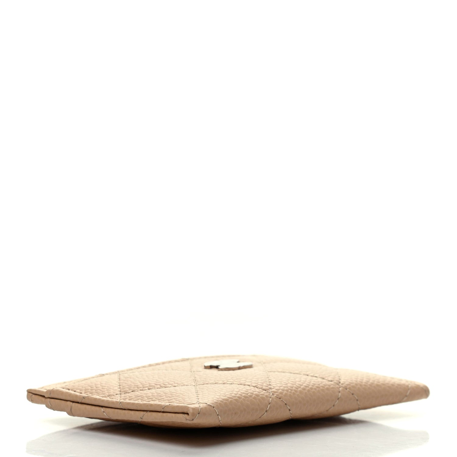 Chanel Caviar Quilted Card Holder Dark Beige 4 of 9