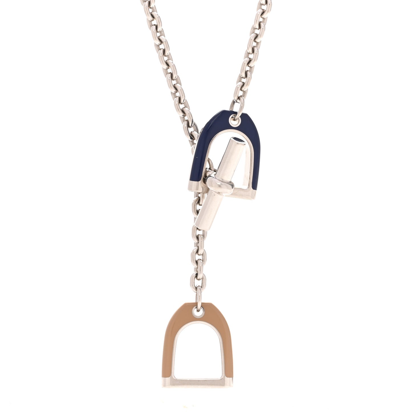 Palladium Lacquered Etrier Necklace