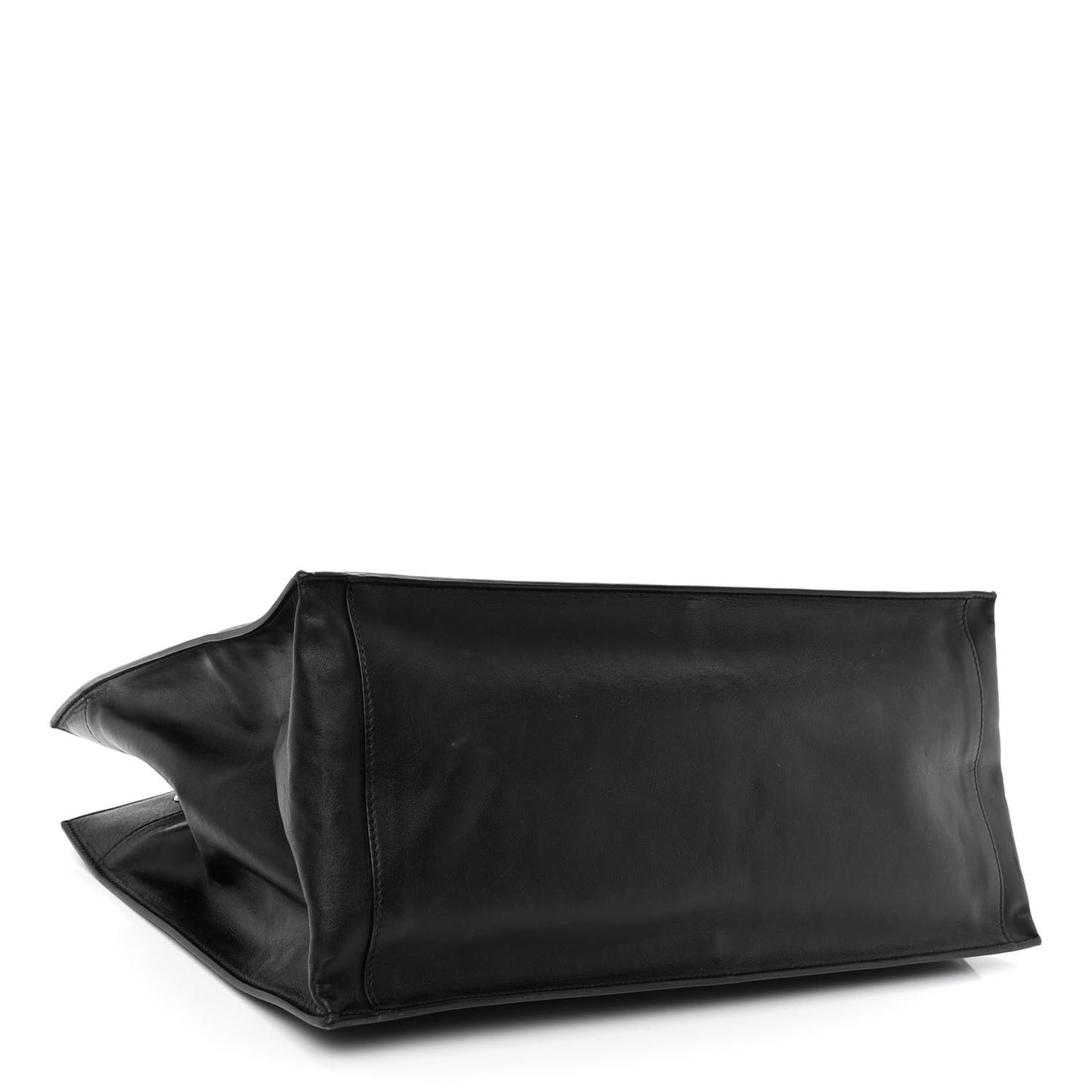 Smooth Calfskin Rive Gauche Small Tote Black