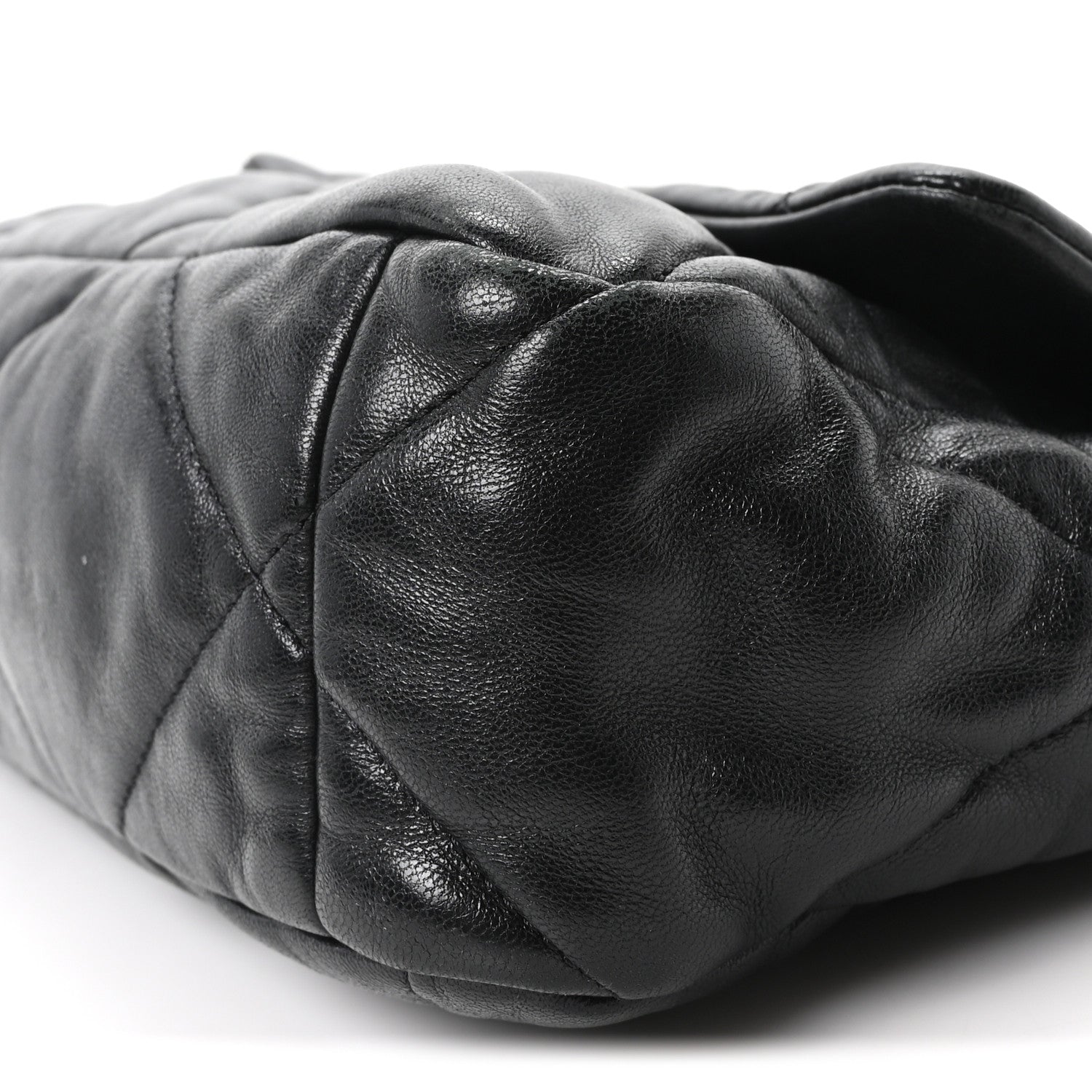 Chanel Lambskin Quilted Large Chanel 19 Flap Black Black 10 of 10
