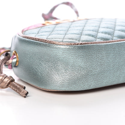 Gucci Laminated Nappa Trapuntata Mini Zumi Dome Shoulder Bag Rosa Lago Rame 8 of 10