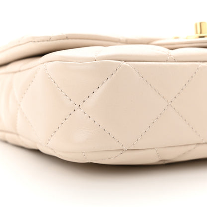 Chanel Lambskin Quilted Small CC Funky Town Flap Beige 9 of 11