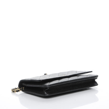 Chanel Caviar Quilted Wallet On Chain WOC Black 4 of 11