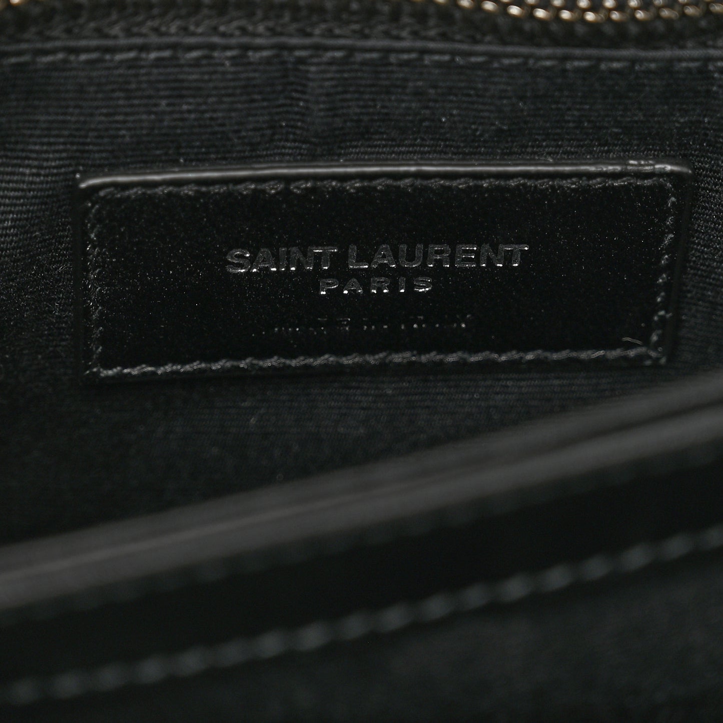 Calfskin Y Quilted Monogram Toy Loulou Crossbody Bag Black