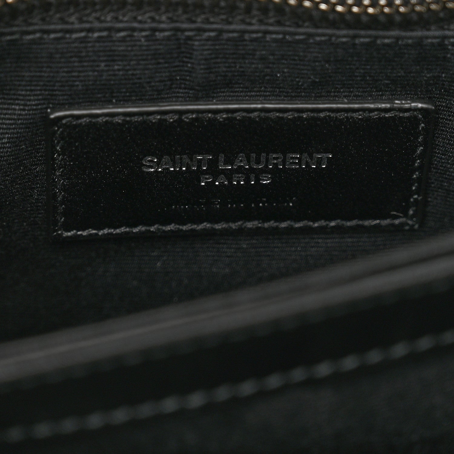 Saint Laurent Calfskin Y Quilted Monogram Toy Loulou Crossbody Bag Black 7 of 10