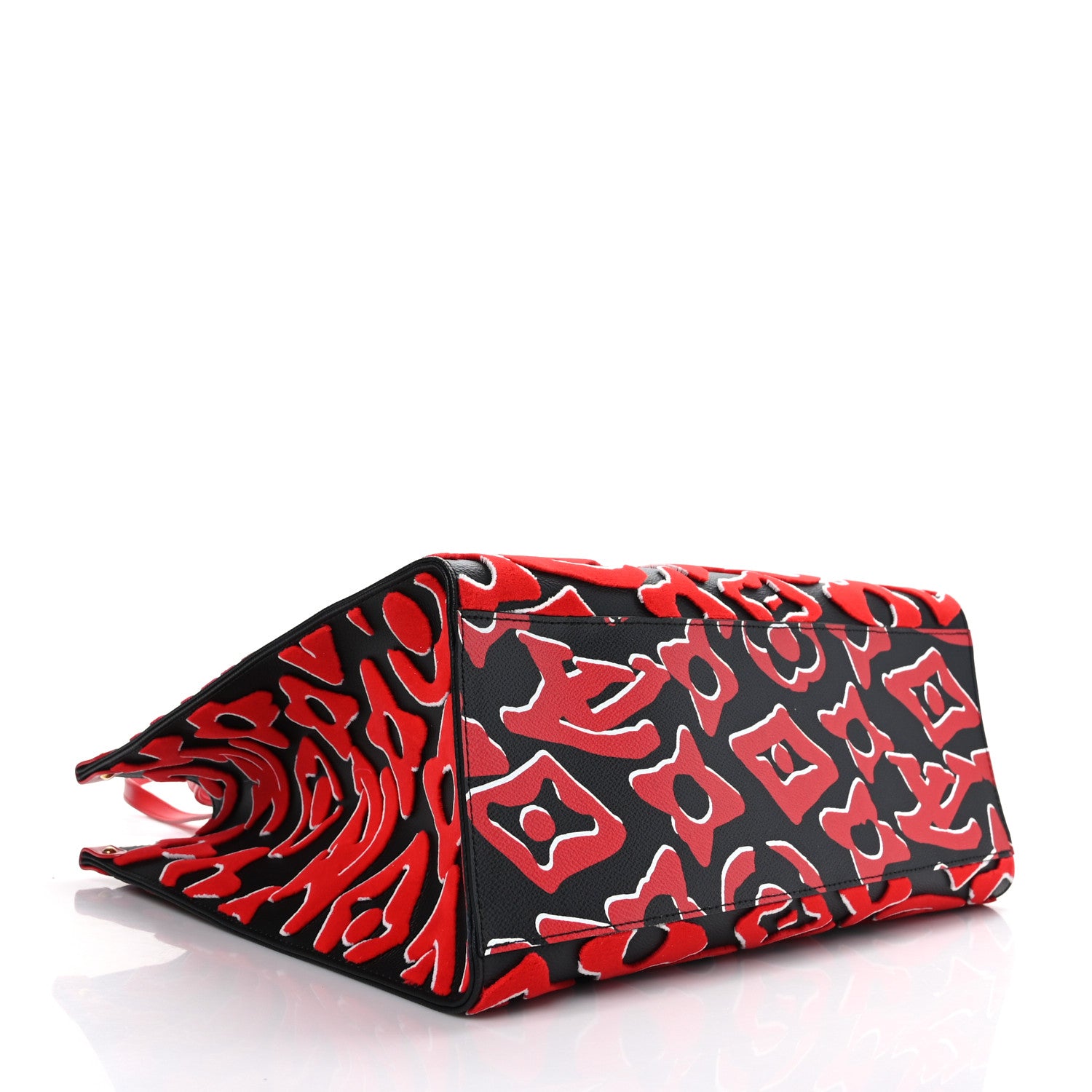 Louis Vuitton X UF Tufted Monogram Onthego GM Black Red 4 of 8